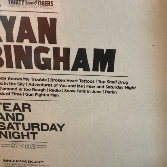 NEW Ryan Bingham FEAR and SATURDAY NIGHT CD Sealed - Picture 3 of 3